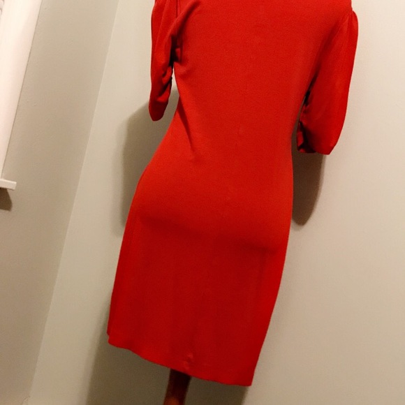 Banana Republic Size Medium Red T-Shirt Dress - Picture 2 of 3